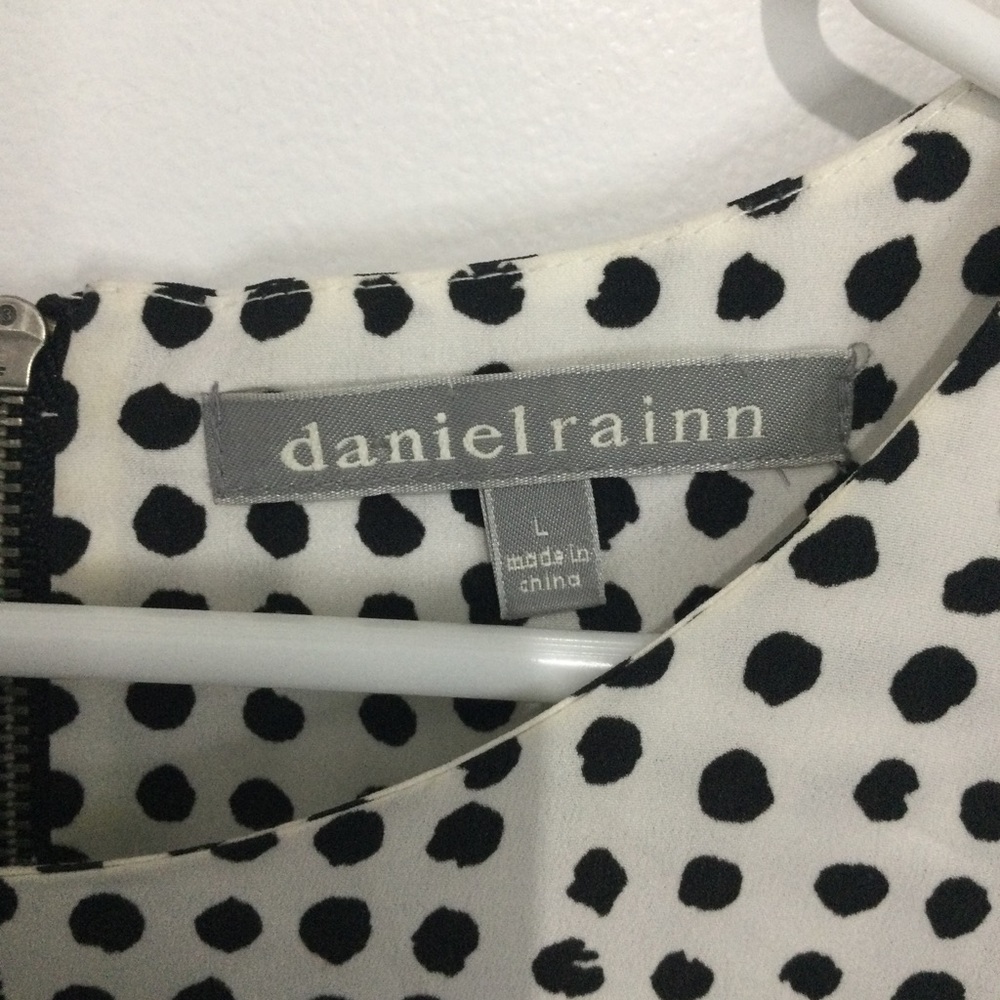 Daniel‎ Rainn blouse womens Large polka dot print - Picture 3 of 4